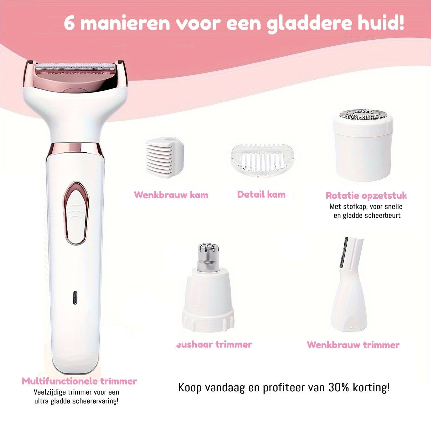 BeautyGlide Pro 2.0™ - Hét 4-in-1 Scheerapparaat voor dames